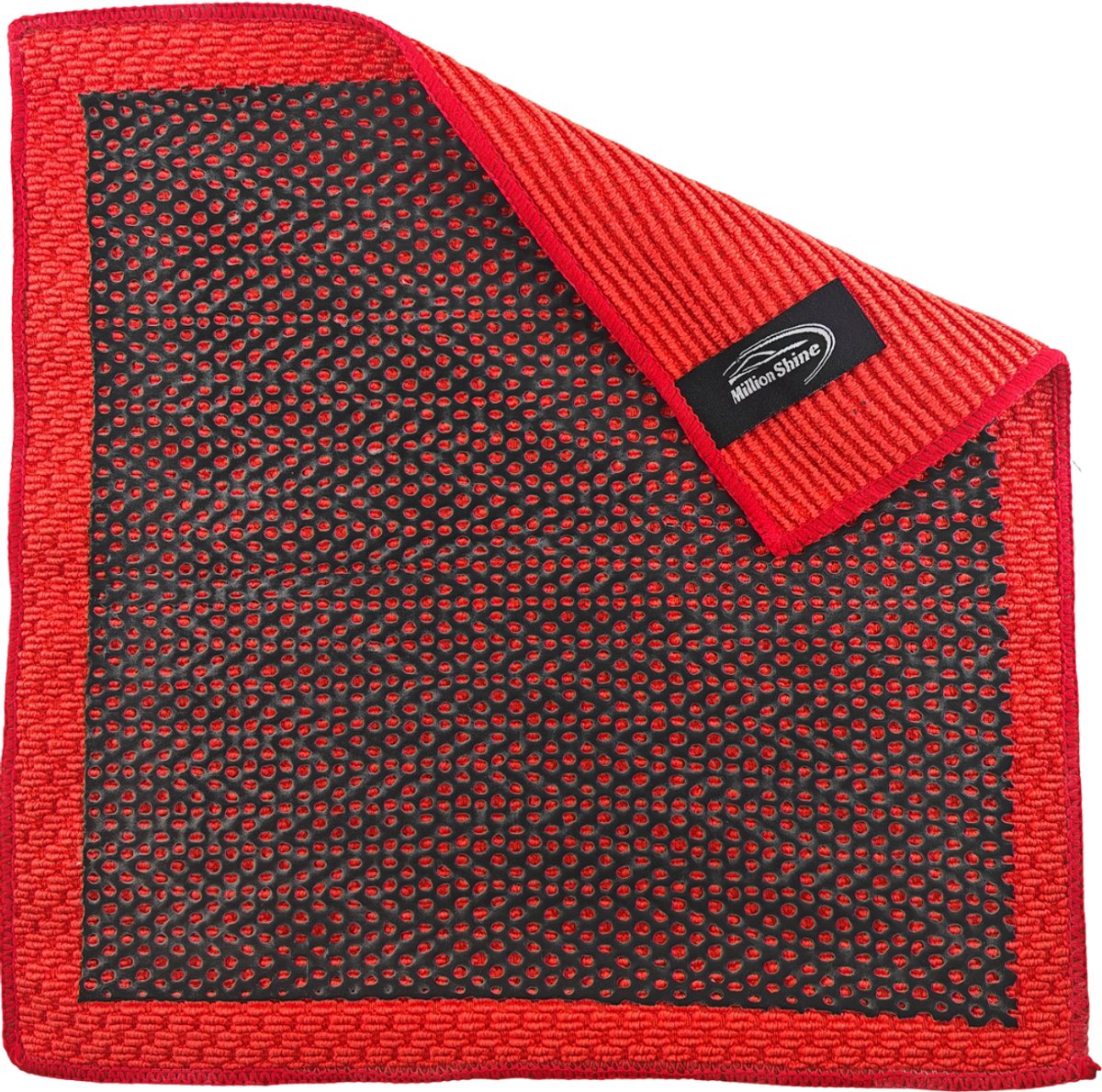 Million Shine 3D Klei doek - Clay Towel - 30x30 cm - Klei Doek - Special Edition - Rood