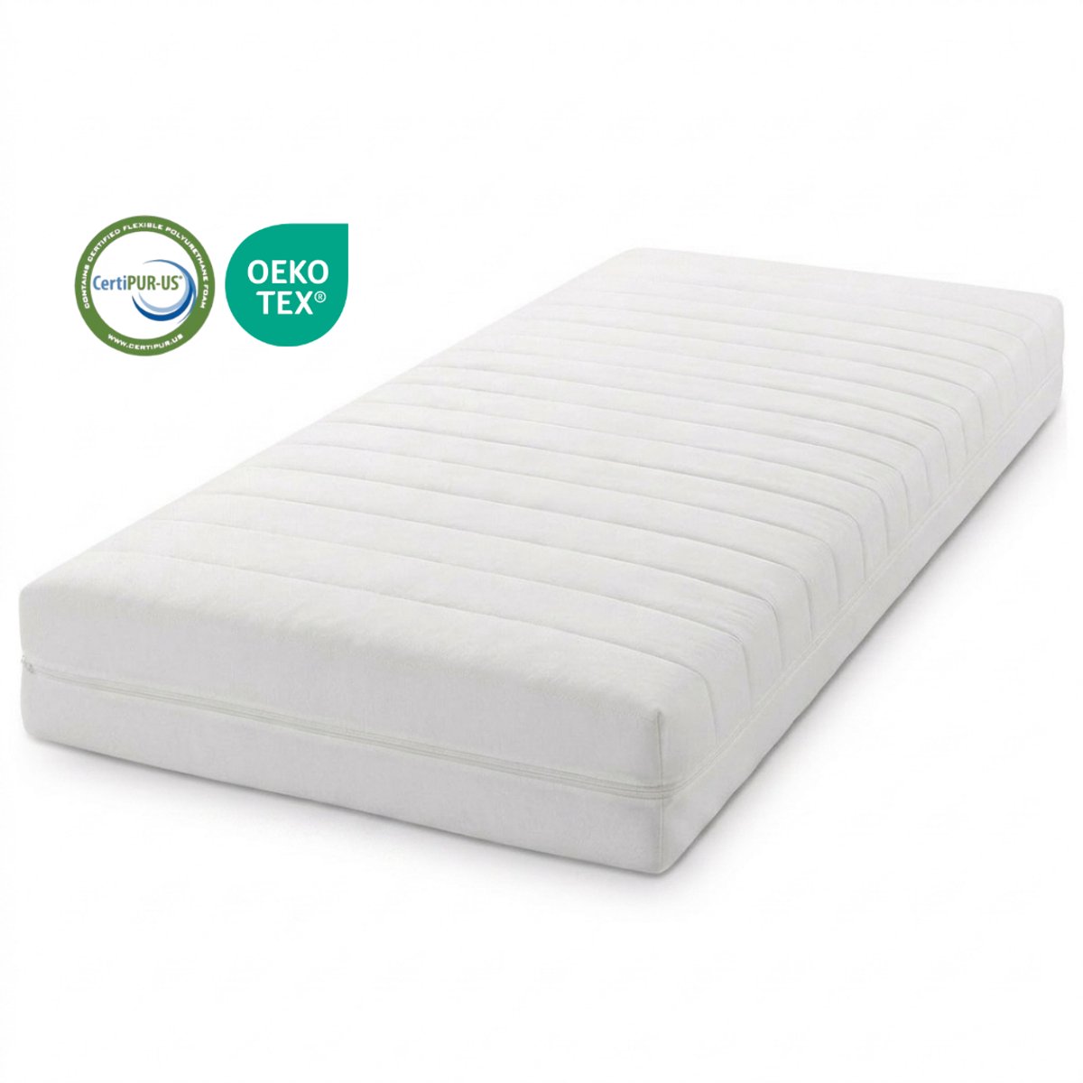 MIA Sleep® Pocketvering Matras 100x190 - 300 veren - Luxe Tijk - 20 cm dik - Gemiddeld - 7 zones - Ventilerend - Wasbaar - Orthopedisch