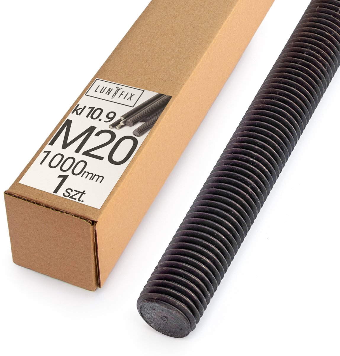 LUN FIX - Draadstang M20 100cm 1m - staal 10.9 - 1 stuk