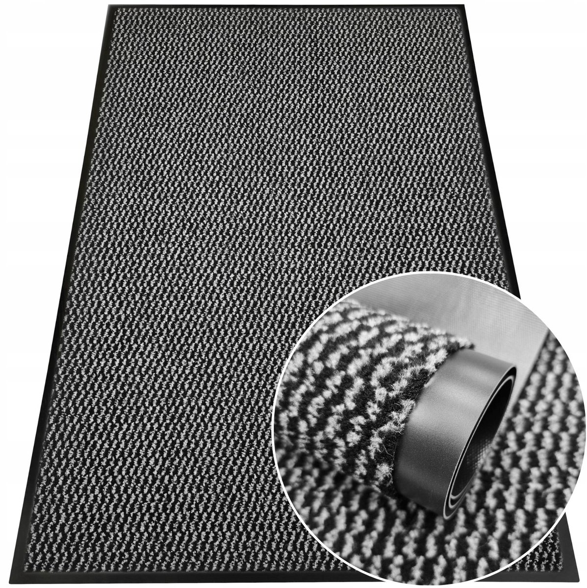 Grijze Deurmat 60x90 cm - Antislip Buitenmat voor Schoenen