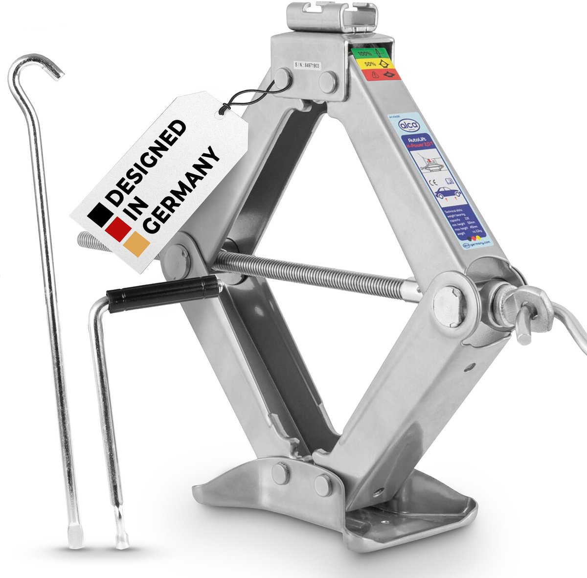 alca Autokrik, schaarkrik, 2 ton, bandenwissel, autokrik, gereedschap - ShopVlot
