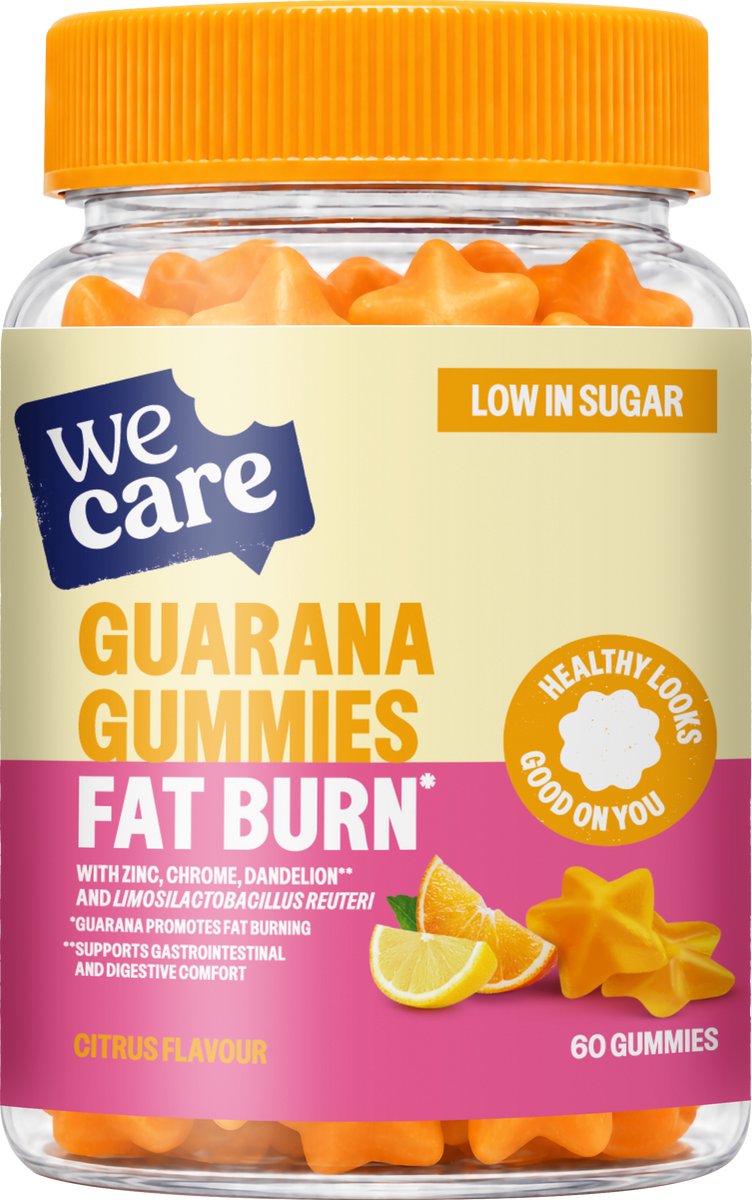 WeCare Gummies - Guarana - Citrussmaak - 60 stuks