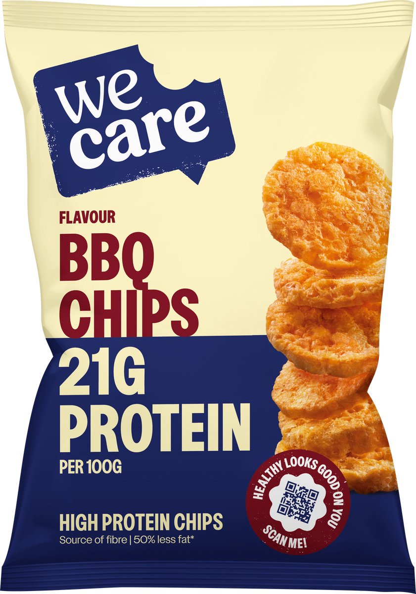 WeCare High Protein - Chips - BBQ - 10 x 60 g