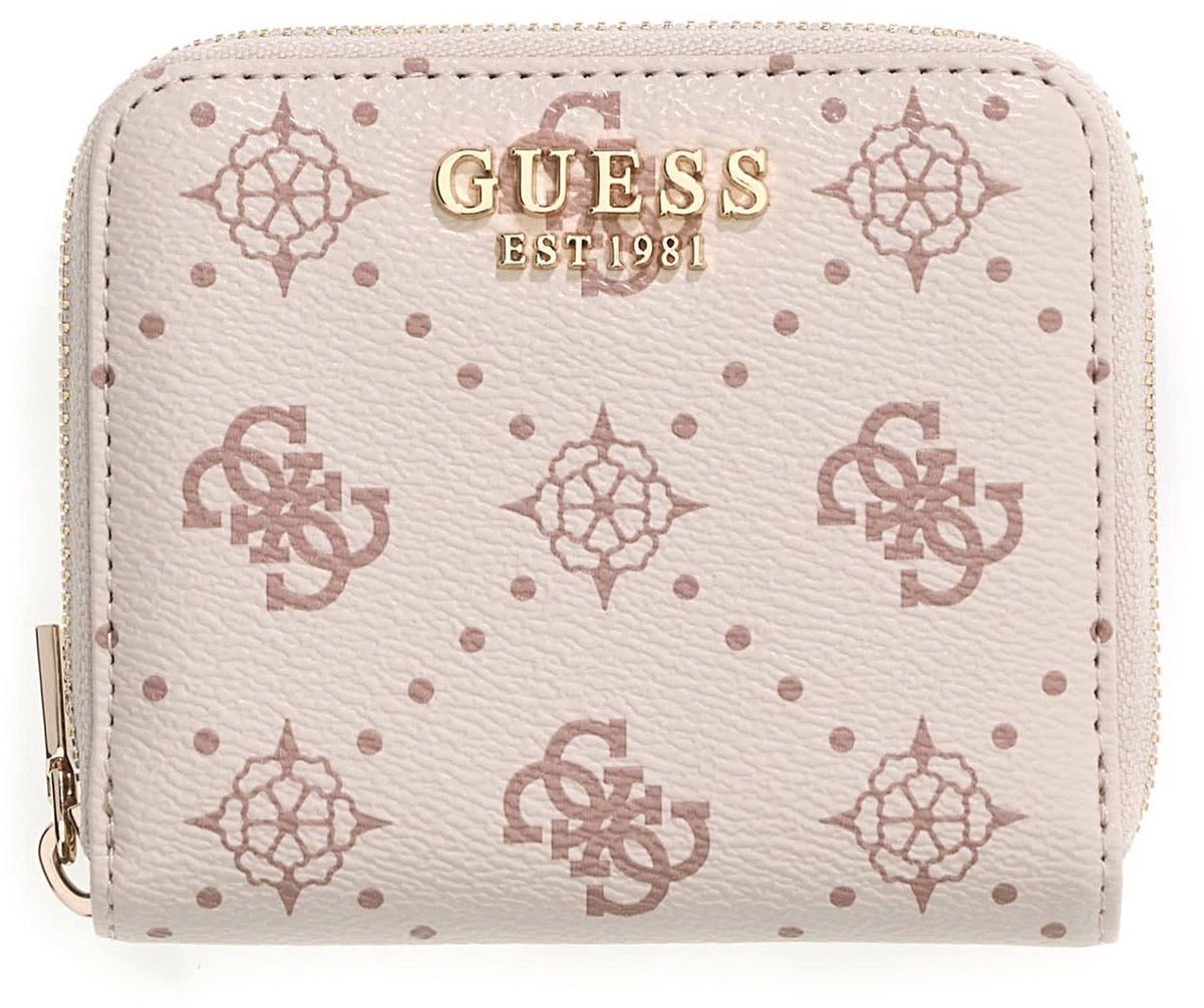GUESS portemonnee Allegra SLG Zip Around Wallet Vanilla Logo crème