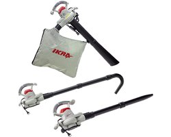 IKRA elektrische bladzuiger en bladblazer IEBV 3200, 3-in-1 functie, incl. verlengstuk voor de blaaspijp