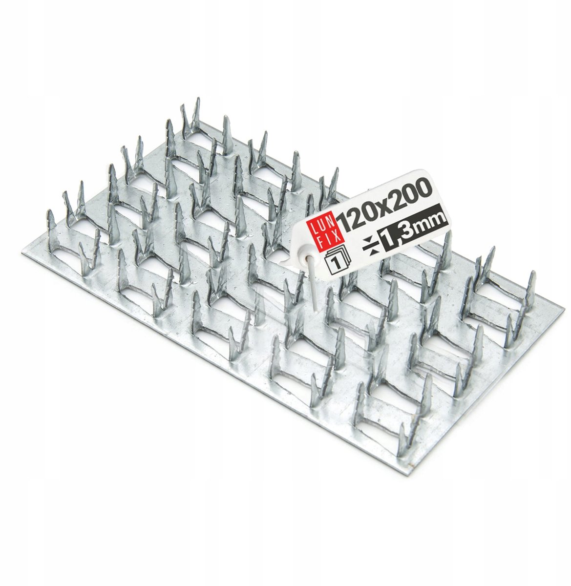 LUN FIX - Platte verbindingsstukken - 200 x 120 x 1,3 mm - 1 stuk