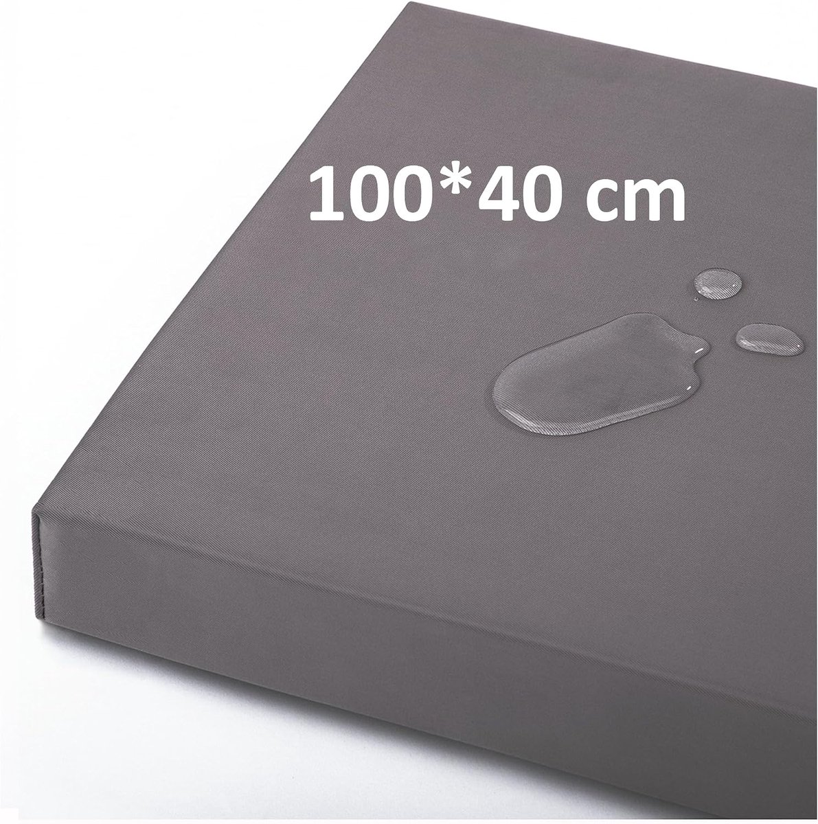 Bench Cushion 100x40x2cm Reinforced Waterproof Outdoor Seat Cushions, High Density Bench Cushion Removable Sofa Cover - ShopVlot