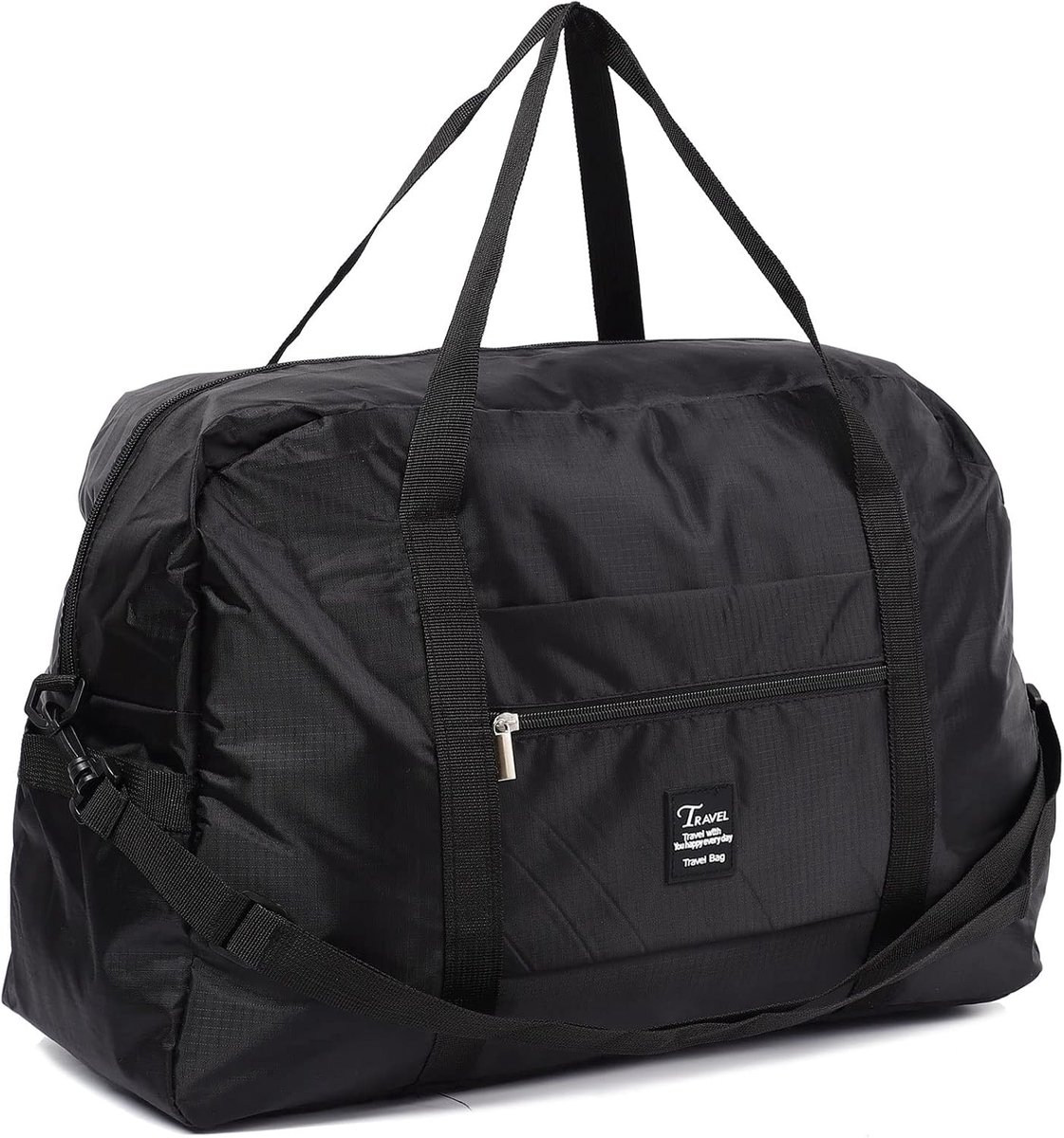 Cabinetas 45 x 36 x 20 voor Easyjet onderstoel, reistas, handbagage, weekendtas voor vrouwen (35L), Duffel Zwart - ShopVlot