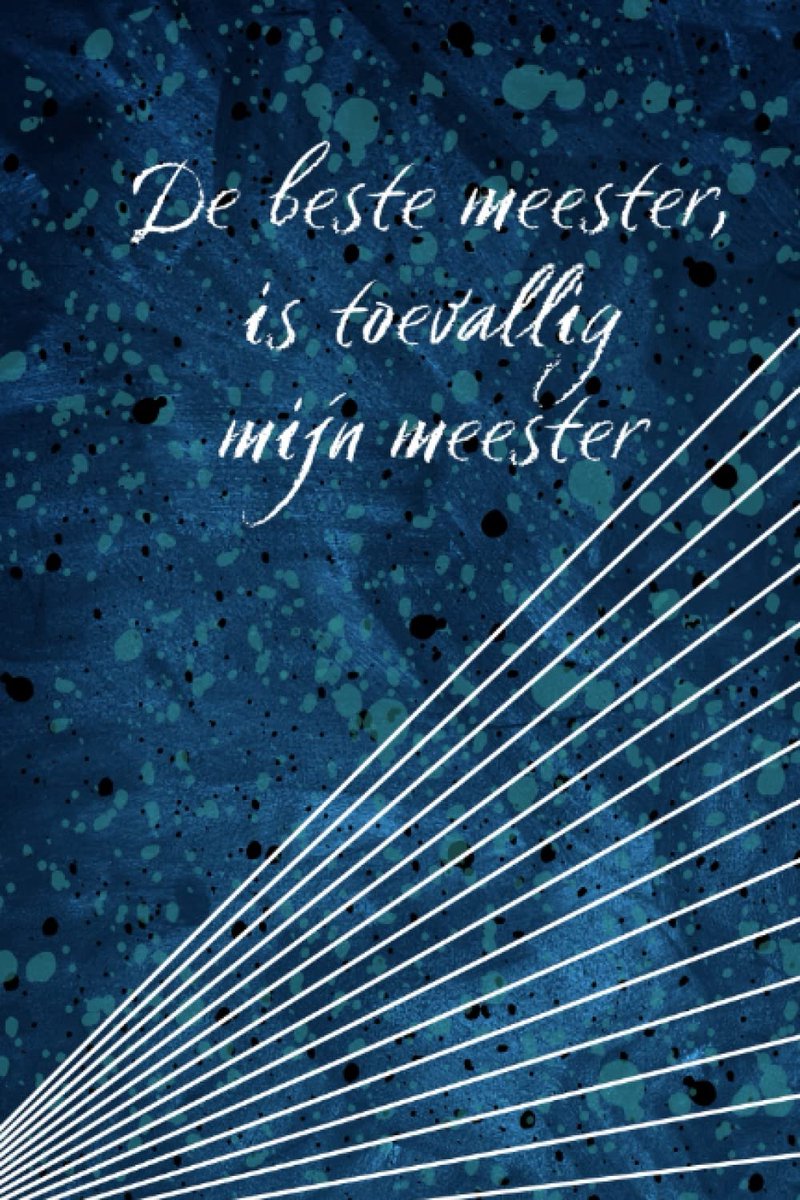 Notitieboekje A5 formaat - meester bedankt - origineel cadeau - voor een speciale meester - ShopVlot