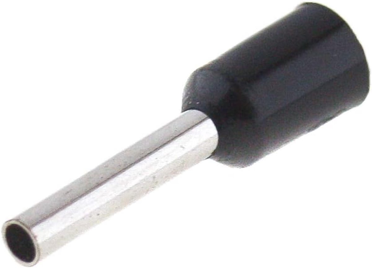 Ferrules 1.5mm² - zwart - geïsoleerd - 100 stuks - ShopVlot