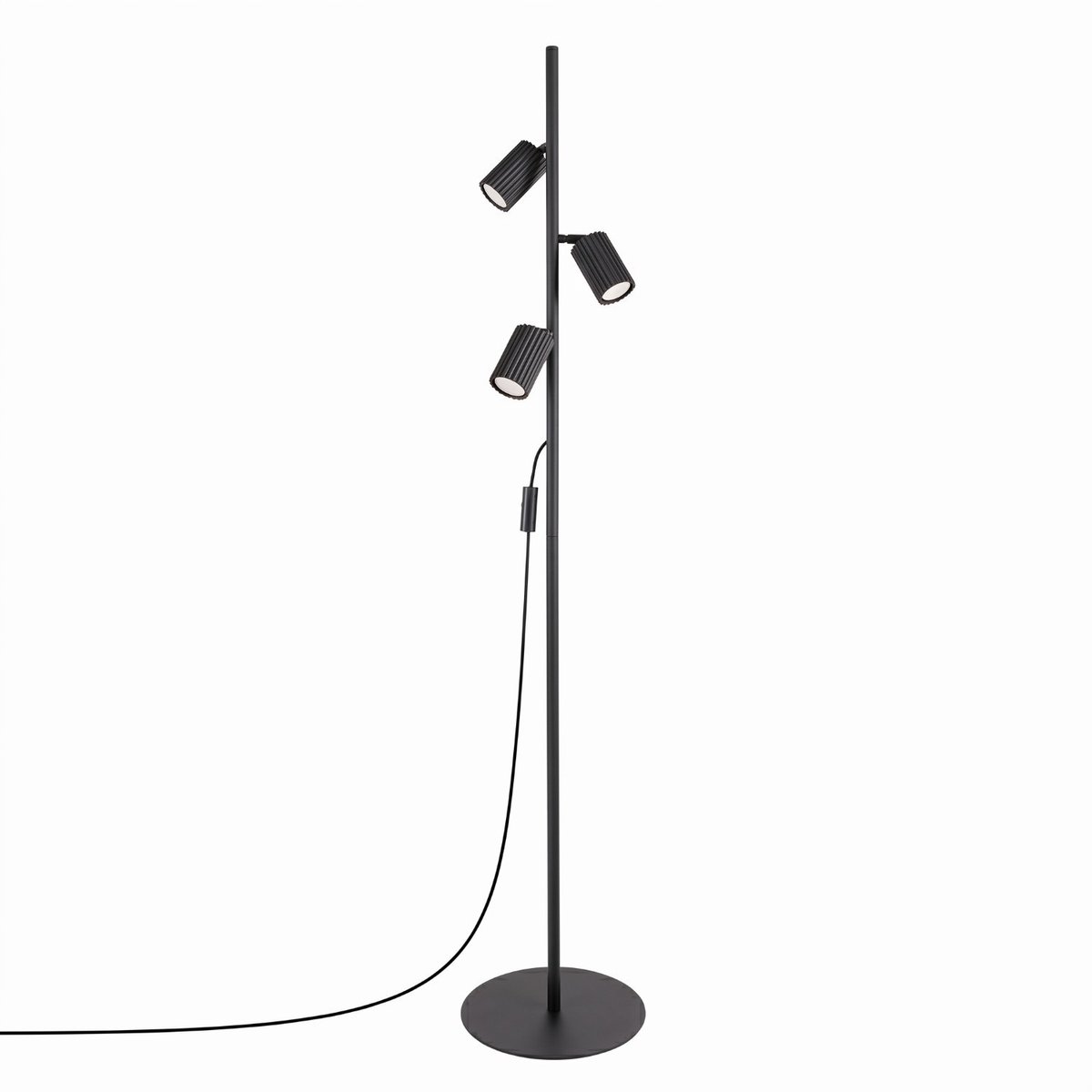 Sollux Lighting Staande lamp KARBON - GU10 - zwart - aluminium - 30x30x155cm