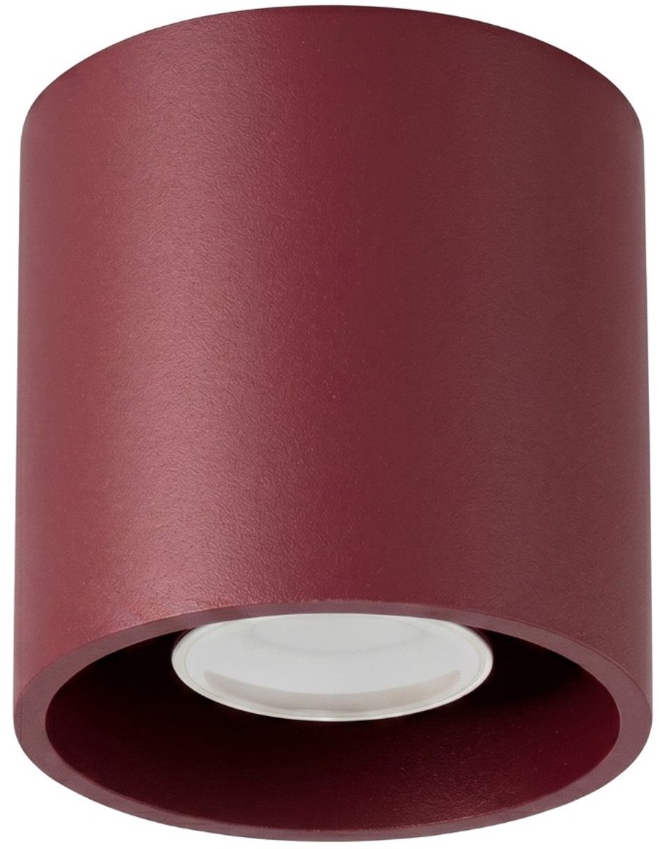 Sollux Lighting Plafondlamp Orbis - GU10 - bourgondië - aluminium - 10x10x10cm