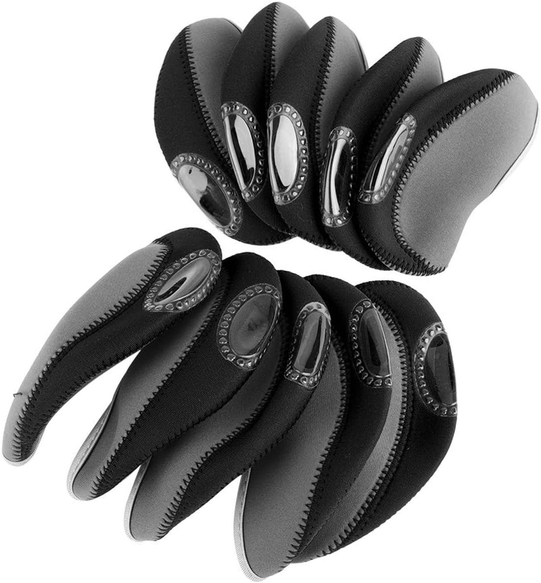 VGEBY1 Pack of 10 Iron Club Protection Head Cover for Golf Clubs - ShopVlot