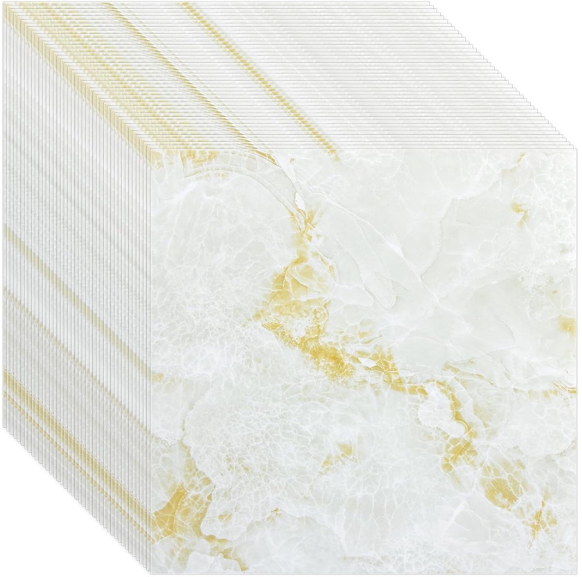 STARVAST Pack of 40 PVC Flooring Vinyl Floors Self-Adhesive 30 x 30 cm 36 m² Vinyl Adhesive Tiles Floor Tiles Tile - ShopVlot