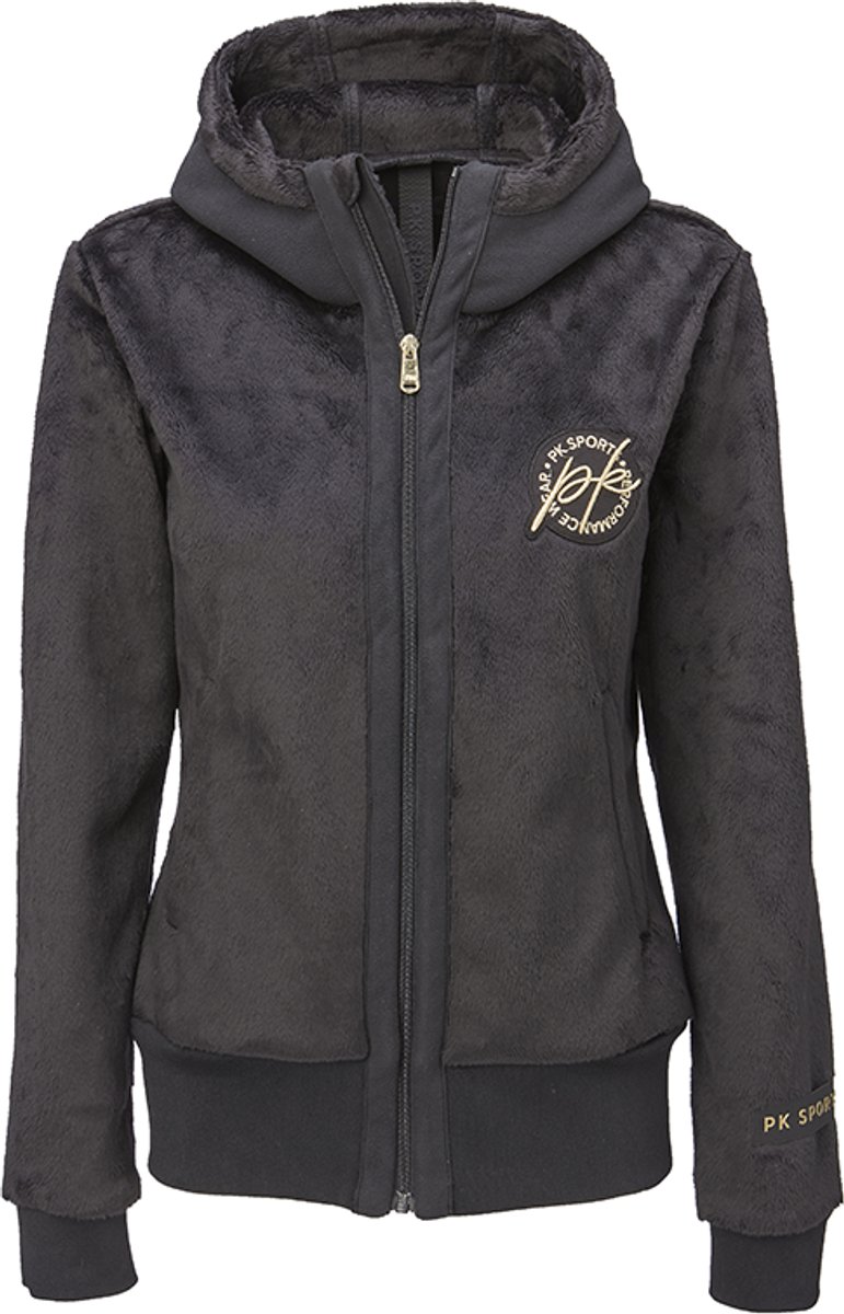 PK International - Nordic - Fleece jas - Jas - Vest - Capuchon - Ritszakken - Onyx - Zwart - M/38