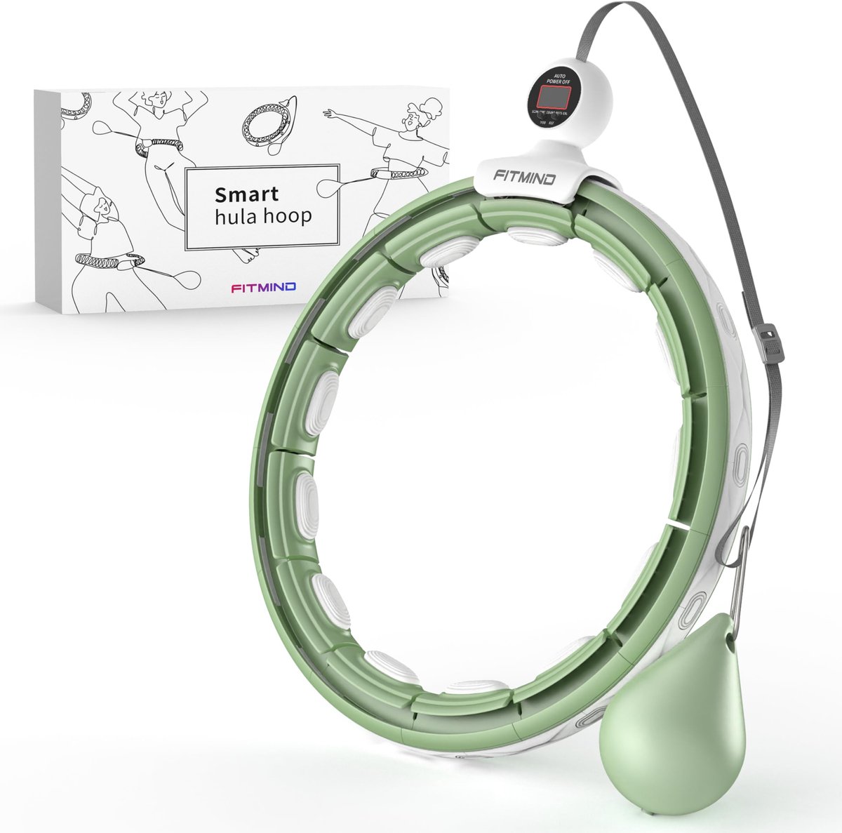 FITMIND Smart gewogen hoelahoepels-groen - ShopVlot