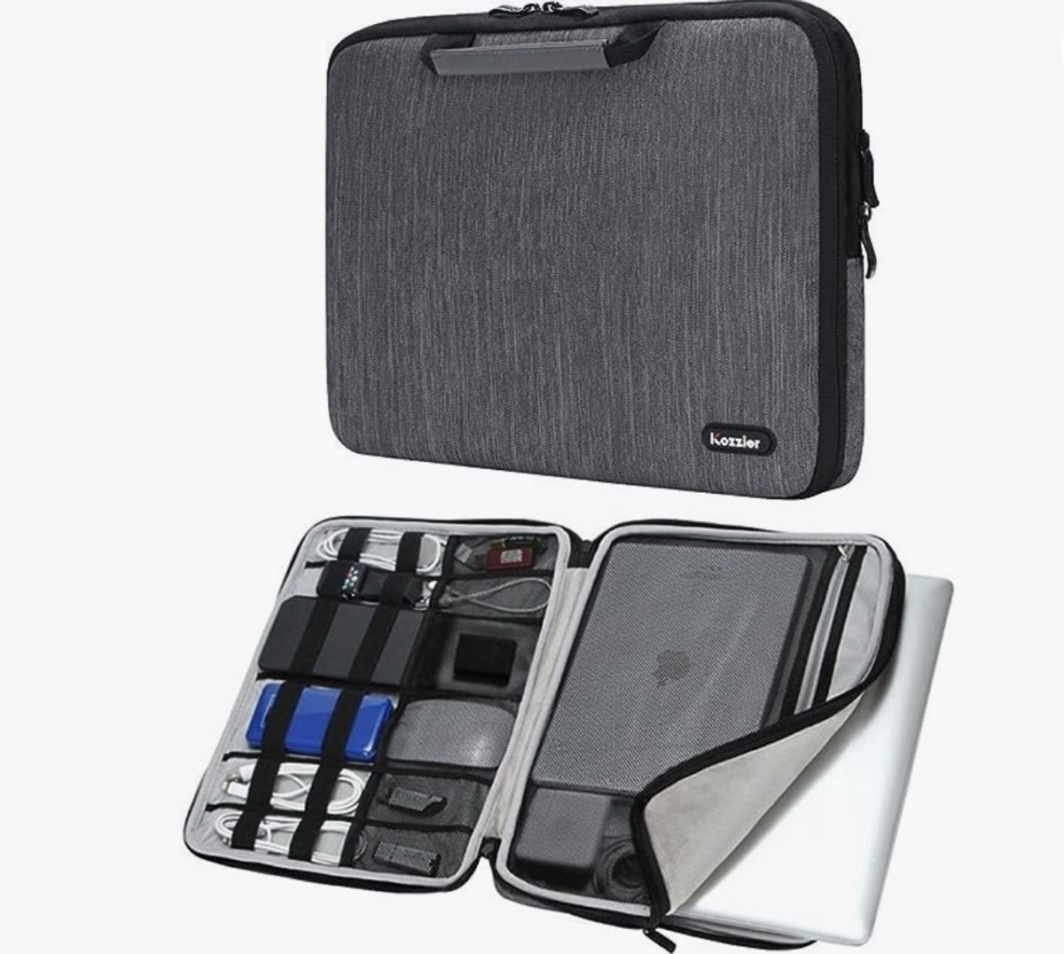 iCozzier Laptop Tas Grijs voor MacBook/Laptop 13 inch