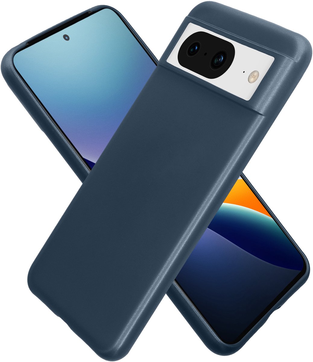 kwmobile telefoonhoesje geschikt voor Google Pixel 8 - Hoesje voor smartphone - Back cover in metallic zodiac blue