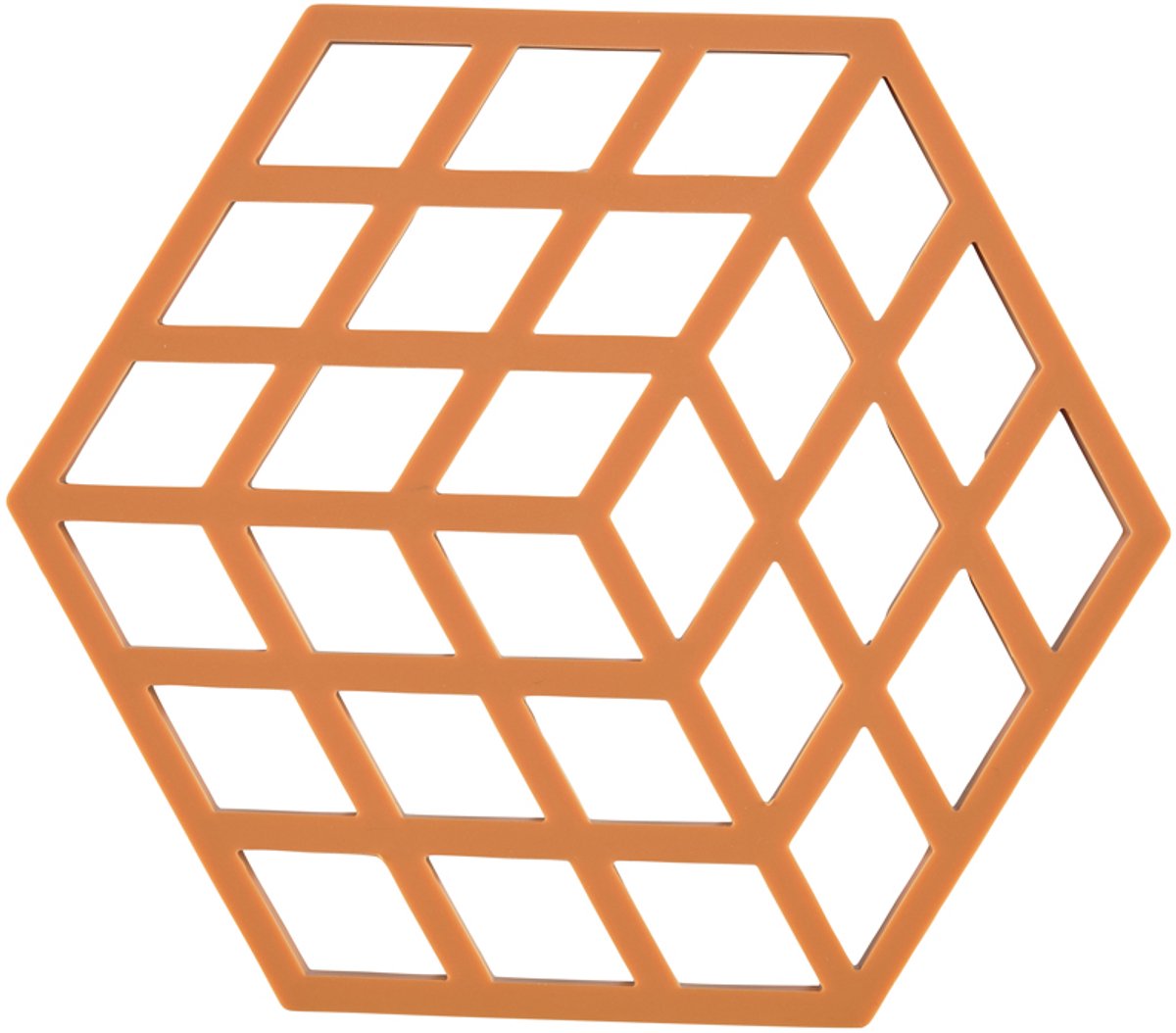 Zone Denmark Cube Onderzetter 16 x 14 x 0,9 cm Orange