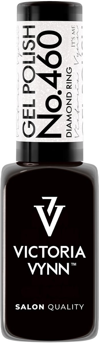 Victoria Vynn – Salon Gelpolish 460 Diamond Ring - bruidsnagels - glitter white - wit - witte glitter gel polish - gellak - nagels - nagelverzorging - nagelstyliste - uv / led - nagelstylist - callance
