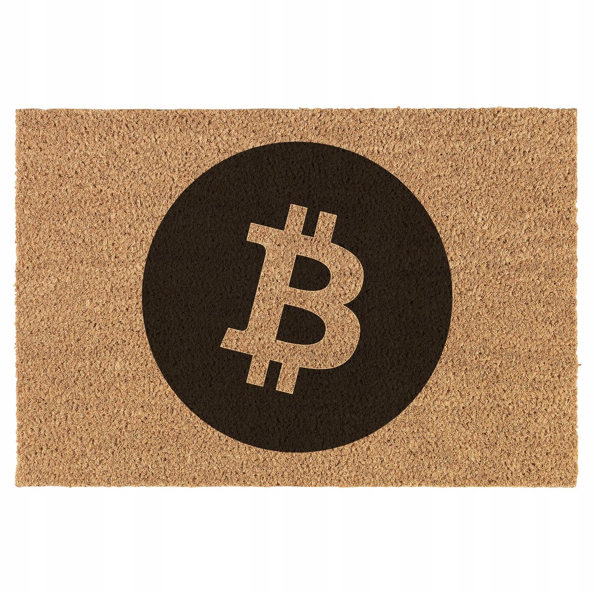 Kokosnoot Bitcoin Krypto Deurmat - Antislip 60x40cm