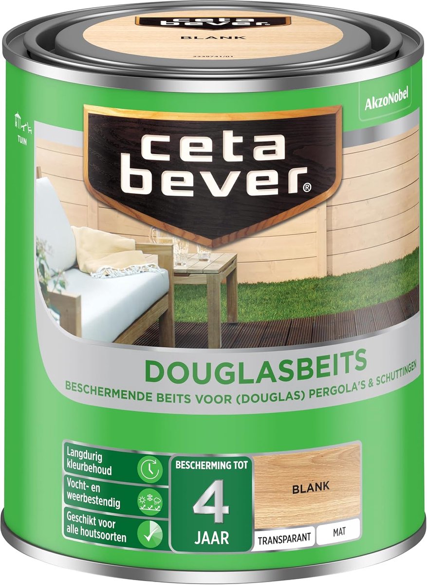 Houtbeits 750 ML - Zwart - Weerbestendig - Langdurige kleurbehoud - ShopVlot