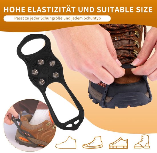 Schoenen spikes voor de winter, antislip schoenspikes voor wandelen en outdoor activiteiten van Dailygoods — afbeelding 5