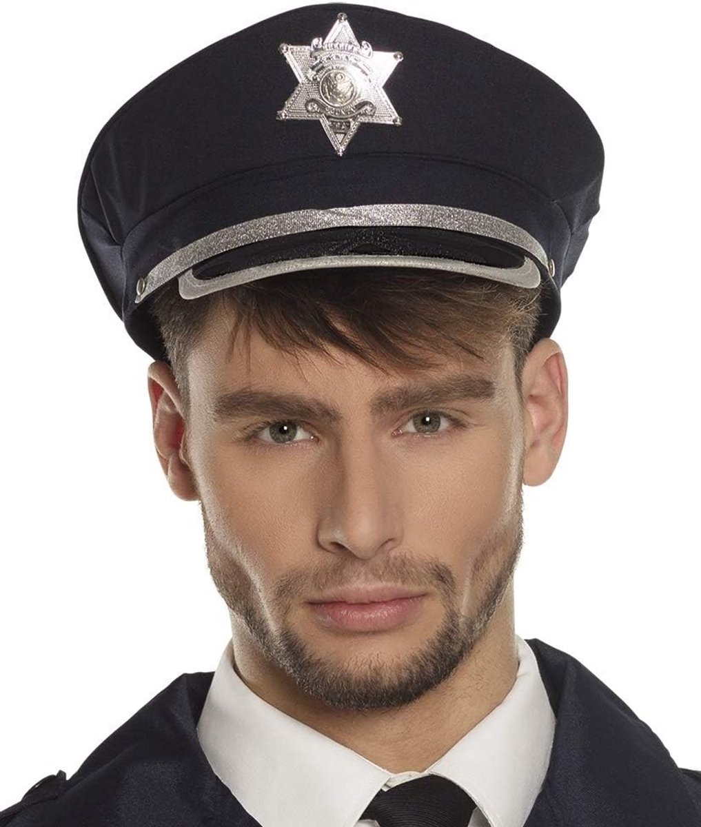Politiepak kind - Zwart - Verstelbare maat - Polyester Politiepet - Voor Kinderen