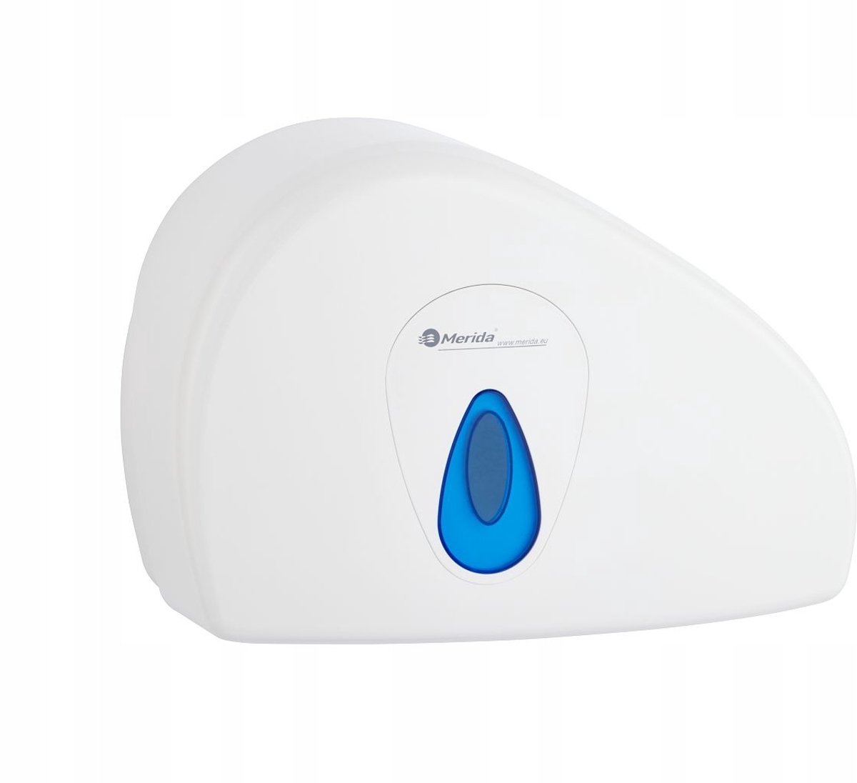Merkloos Jumbo Toiletrol Dispenser - Wit met Blauw Venster