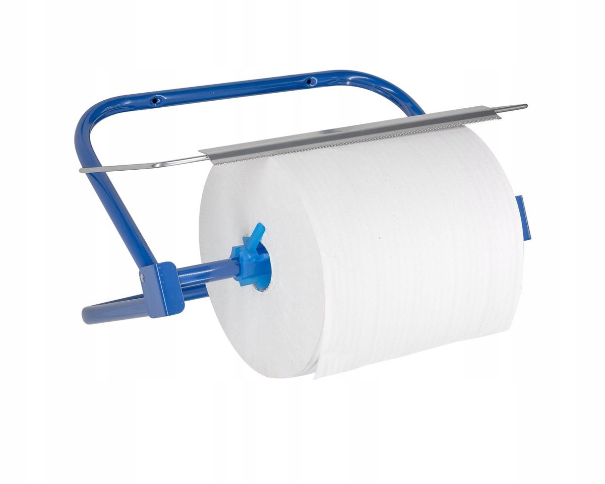 Industriële Papierrolhouder - Blauw, Wandmontage