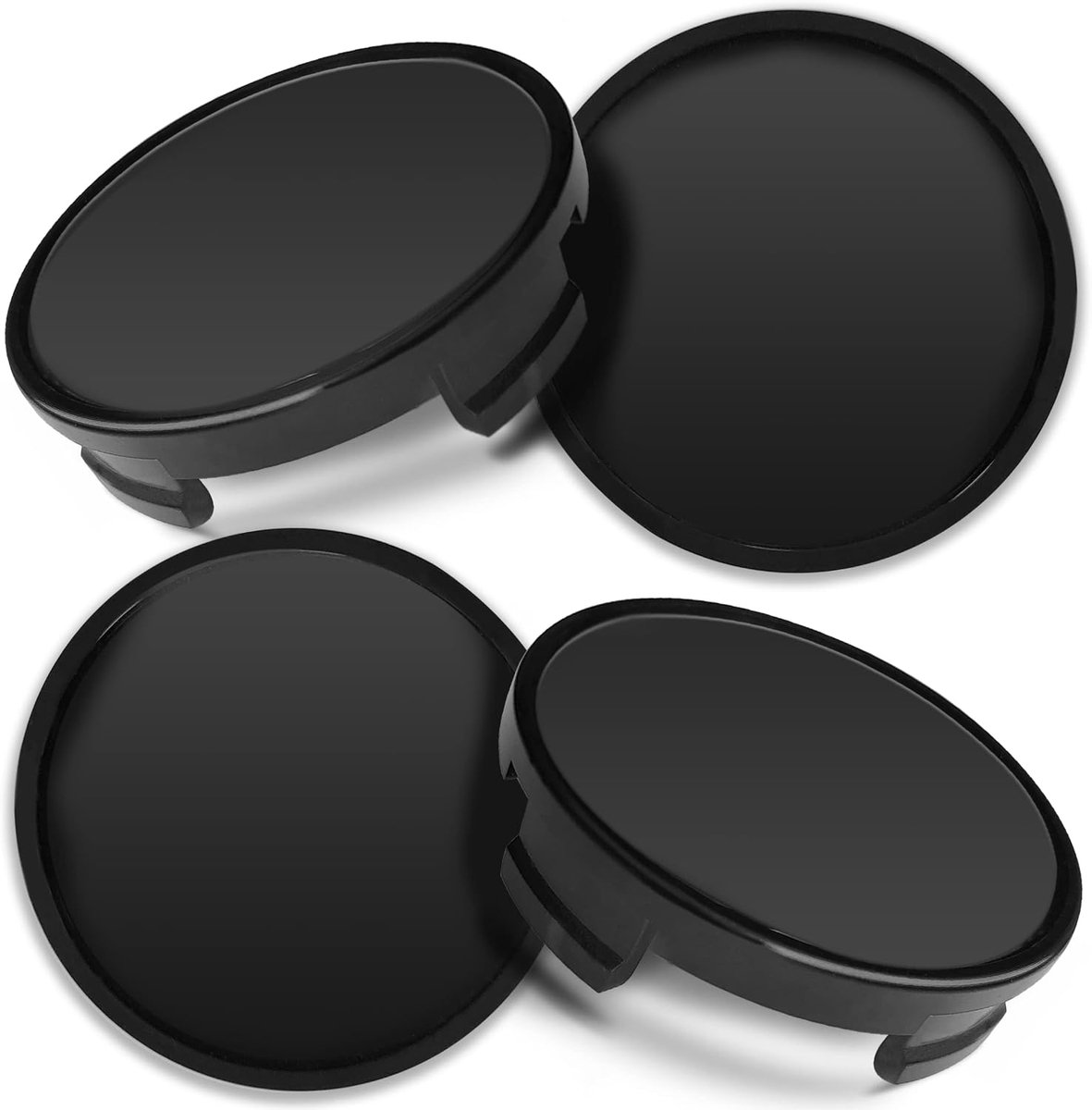 Wielnaafdeksels 54 mm - Aluminium - Zwart CF - Perfecte bescherming voor Ford - ShopVlot