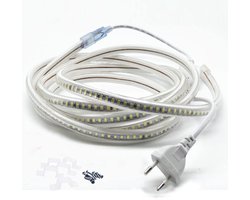 FOLGEMIR 1m LED-stroken, Warm Wit LED-lichtstrook, 2835 SMD 144 LED’s/m lichtbalk, 220V 230V Strip, zeer heldere - ShopVlot