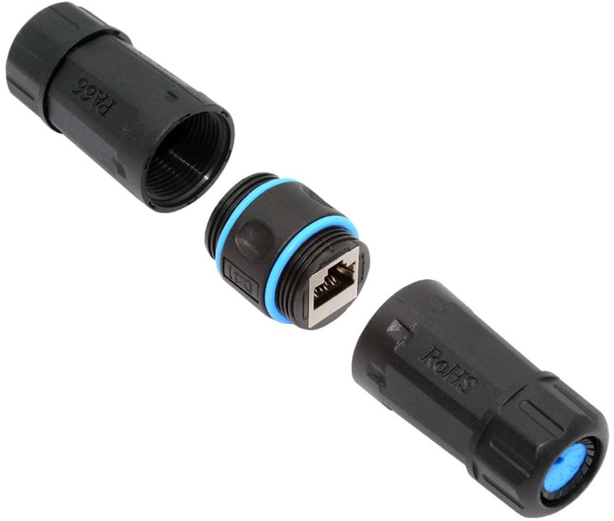 chenyang RJ45 Waterproof Coupler,IP68 CAT6 RJ45 Female to Female Outdoor Ethernet Cable Extension Waterproof Adapter - ShopVlot