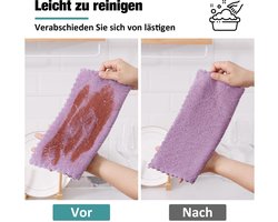 Moosfor Reinigingsdoeken, Microvezeldoeken, Wasbaar, Poetslappen, Microvezel, Zacht, Pluisvrij, Theedoeken, Lappen - ShopVlot