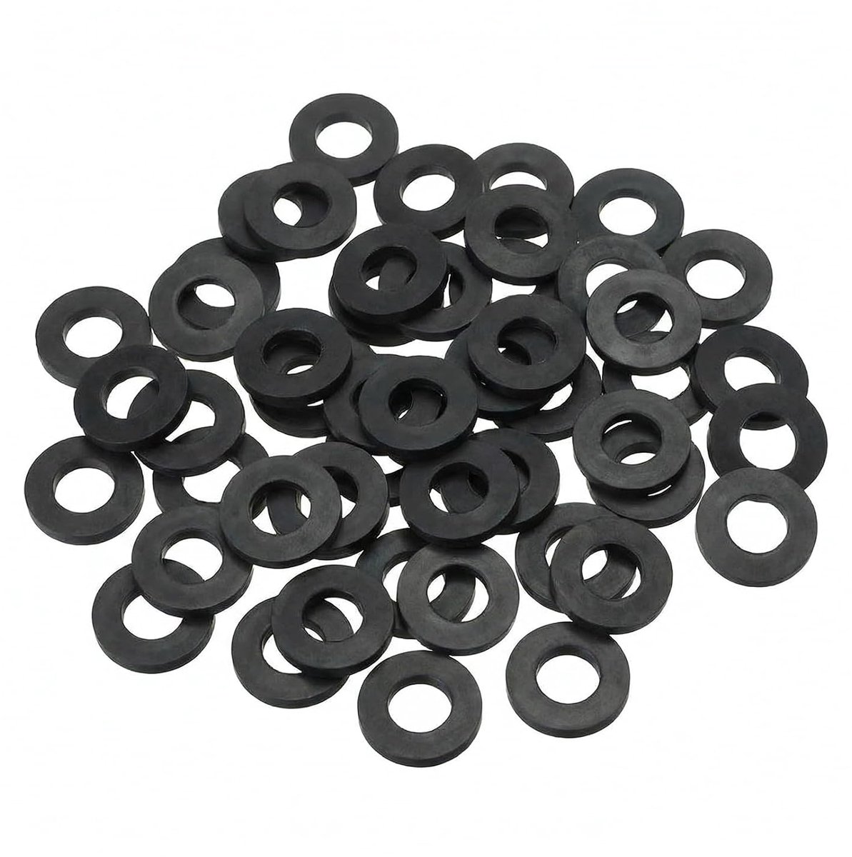 40 stuks M4 rubberen platte sluitringen, 9 mm AD 1,2 mm dikke afdichtring, afdichtringen, bijsluitringen voor kraan - ShopVlot