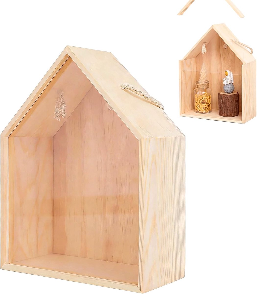 Opbergdoos, huisvorm, geschenkdoos, schuifdeksel (A) - ShopVlot