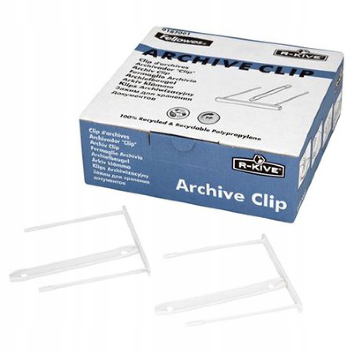 Archiefclips voor kantoor - 50 stuks, documenten organiseren