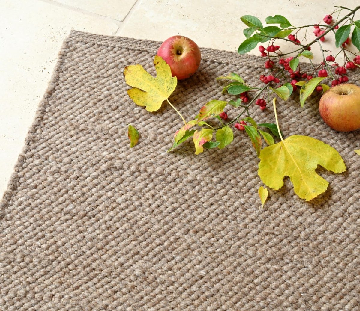 Wohnen & Accessoires GmbH & Co. KG Wool Rug Light Brown - 3 Sizes - ShopVlot