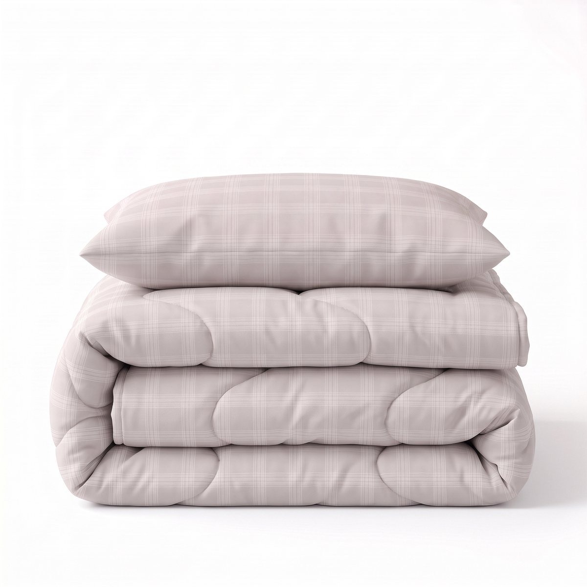 Sleeptime® 2 in 1 Dekbed zonder Overtrek Mirela - Wasbaar Dekbed - 140 x 220 cm + 1 x kussensloop 60x70 - Zand