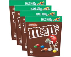 M&M'S Chocolate - Multipack - Melk Chocolade Snoepjes - 1600g (4x400g)