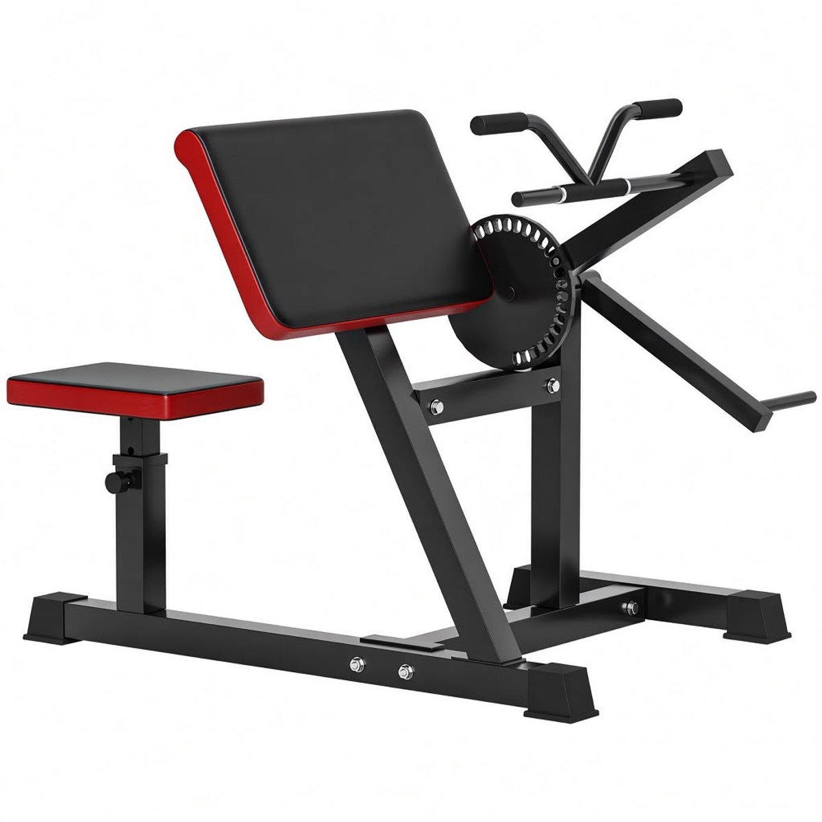 Atlasyx fitnessbank - Krachttraining - Arm trainer - Trainingsbank - Thuis fitness - 2-in-1 Training - 25 Trainingshoeken - Zwart