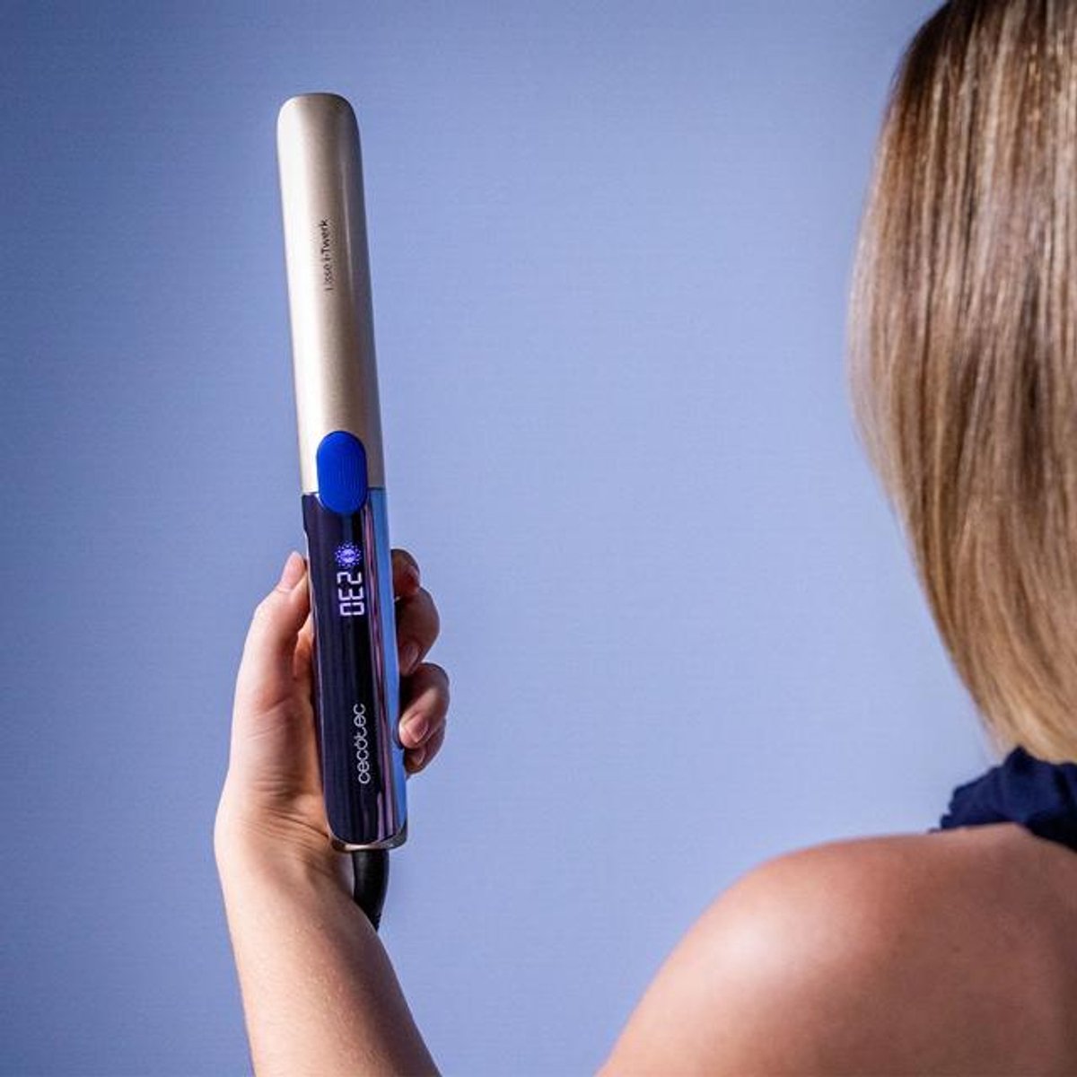 Cecotec Lisse i-Twerk Pro Elite Straightening stijlborstel Warm Paars, Steenkleur