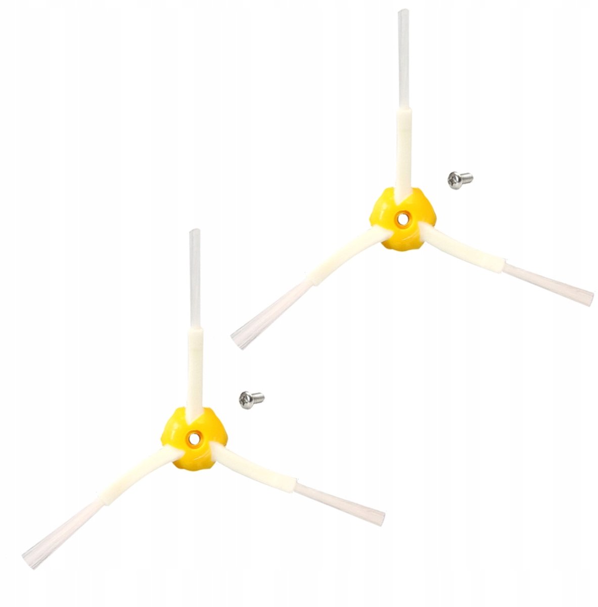 2x Zijborstel voor iRobot Roomba 600/700 Serie - Wit/Geel