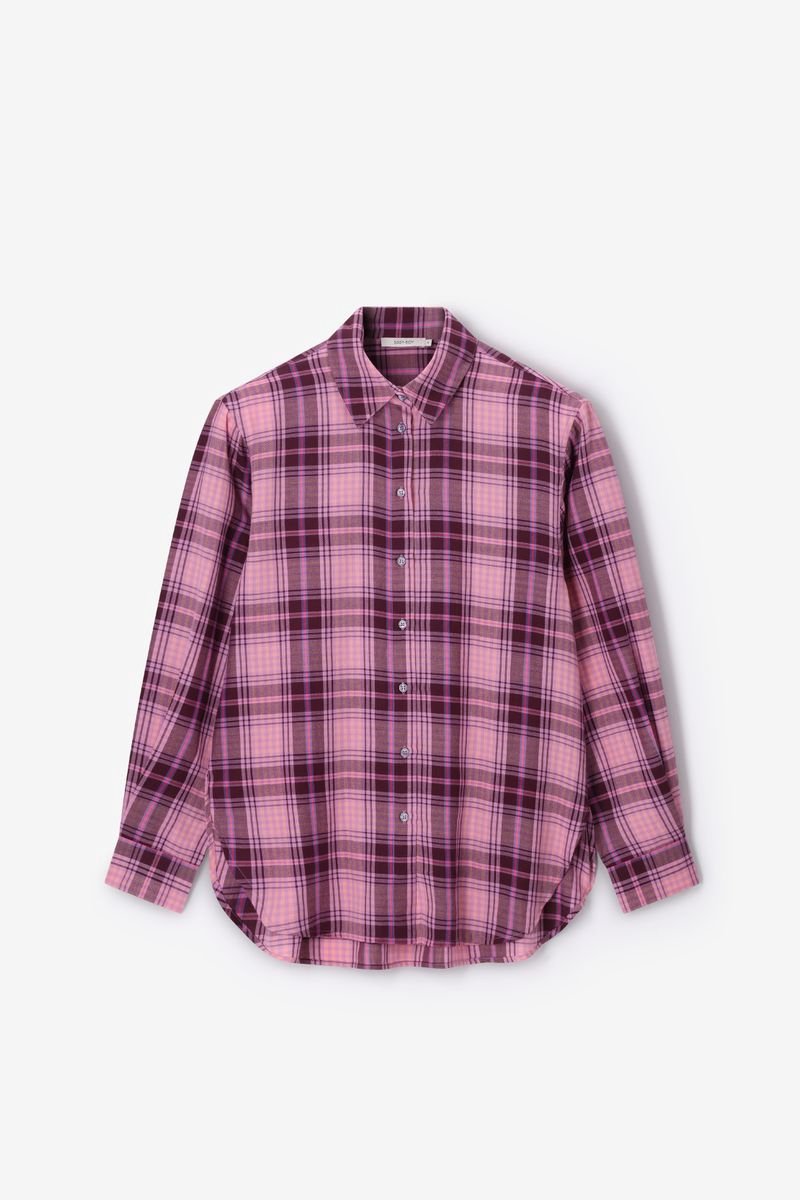 Sissy-Boy - Paars geruite blouse