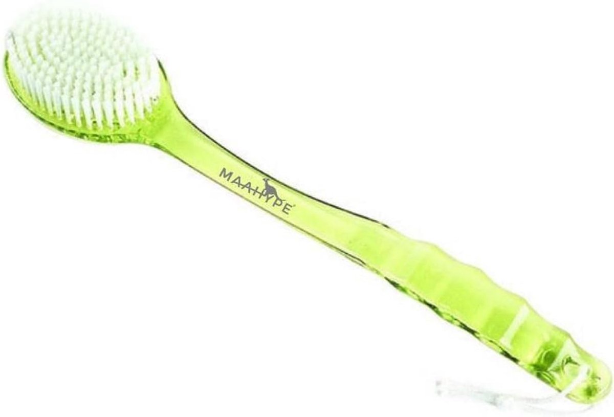 *** Bath Brush Green with Long Handle and Scrubber - Back Brush - Bath Brush - Shower Brush - from Heble® *** - ShopVlot