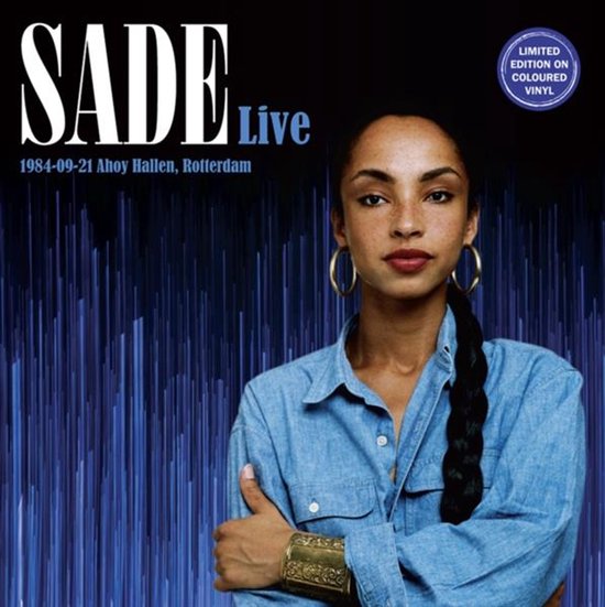 Sade – Live 1984-09-21 Ahoy Hallen, Rotterdam gekleurd vinyl blauw