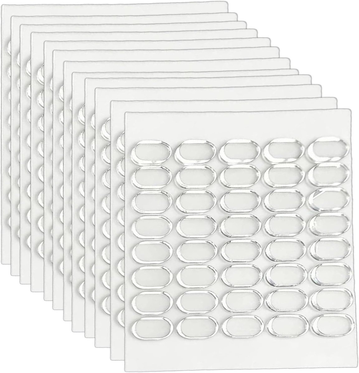Dubbelzijdige Plakpunten - Transparant - 13 x 8 mm - Verwijderbare Acryl Lijmpunten - Voor Thuis en Kantoor