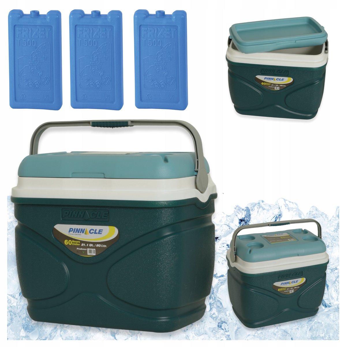 Pinnacle Koelbox 20L Blauw + 3 Koelpacks - Ideaal voor Reizen