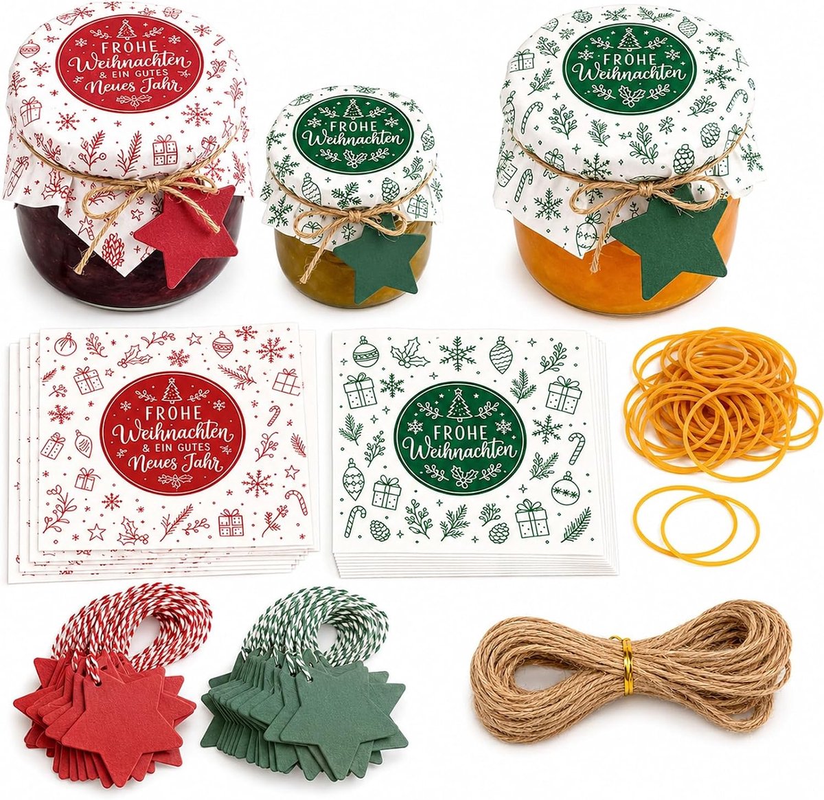jampotten, kerstdecoratieset - ShopVlot
