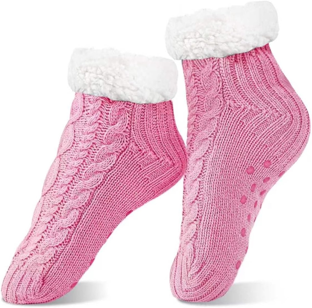 SockWaddles Warme Slofsokken Dames, Antislip, Winter, Kerstcadeau - ShopVlot